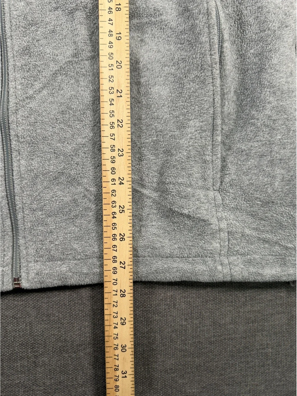 Columbia Sportswear Company Gray Fleece Full-Zip Jacket Large